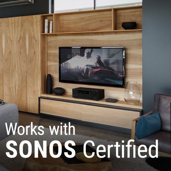 Onkyo TX-NR6100 Black AV-receiver | 7.2 | DAB+ , FM , internetradio | Bluetooth | Wi-Fi | Multiroom | Works with Sonos | DTS Play-Fi | AirPlay 2 | Chromecast | Streaming Services | 8K | HDMI 2.1 | Klipsch Optimize Mode | THX Select — afbeelding 5