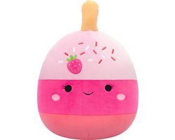foto van Squishmallows - Pama - Pink Strawberry Cake Pop 30cm pluche