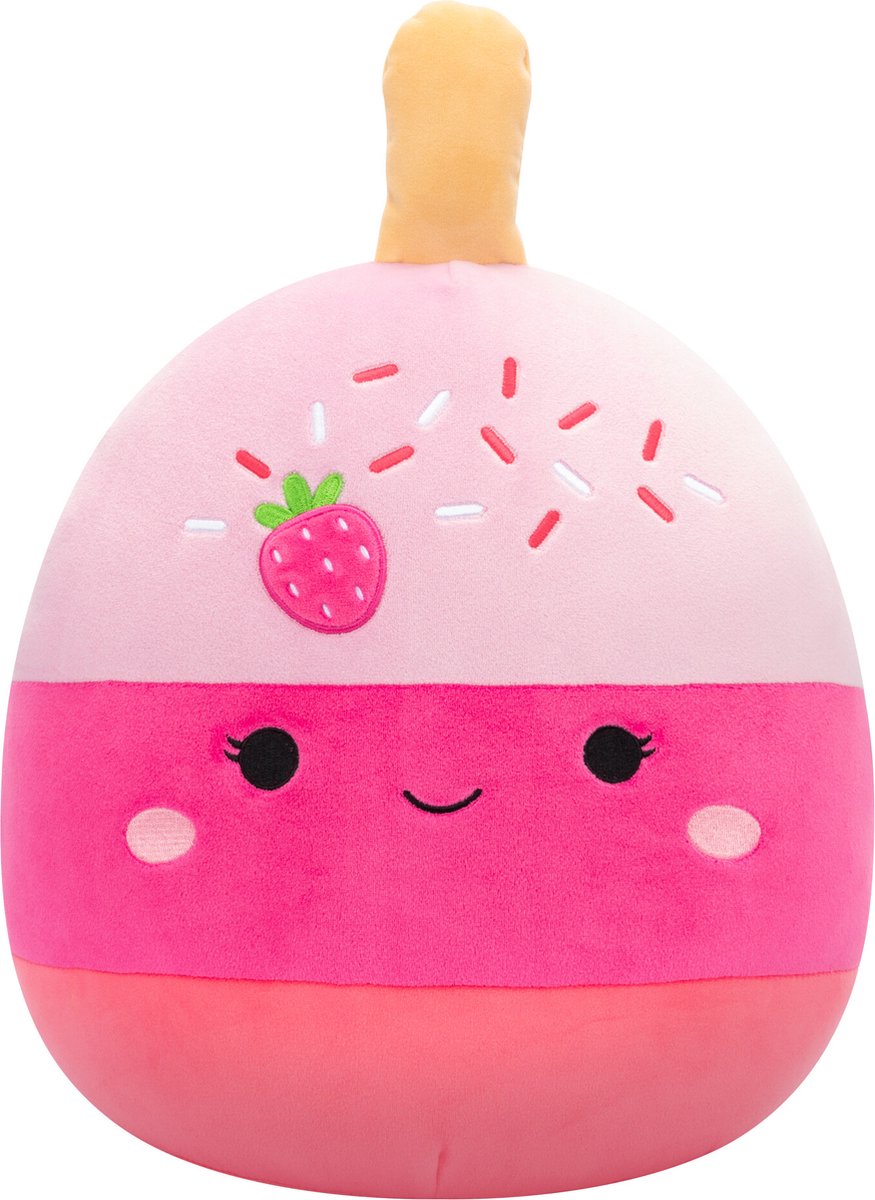 Squishmallows - Pama - Pink Strawberry Cake Pop 30cm pluche