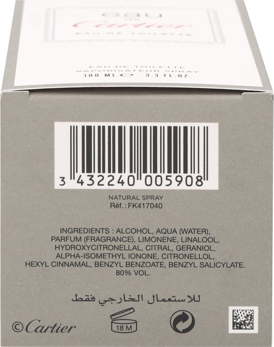 Eau de Cartier - 100 ml - Eau de toilette