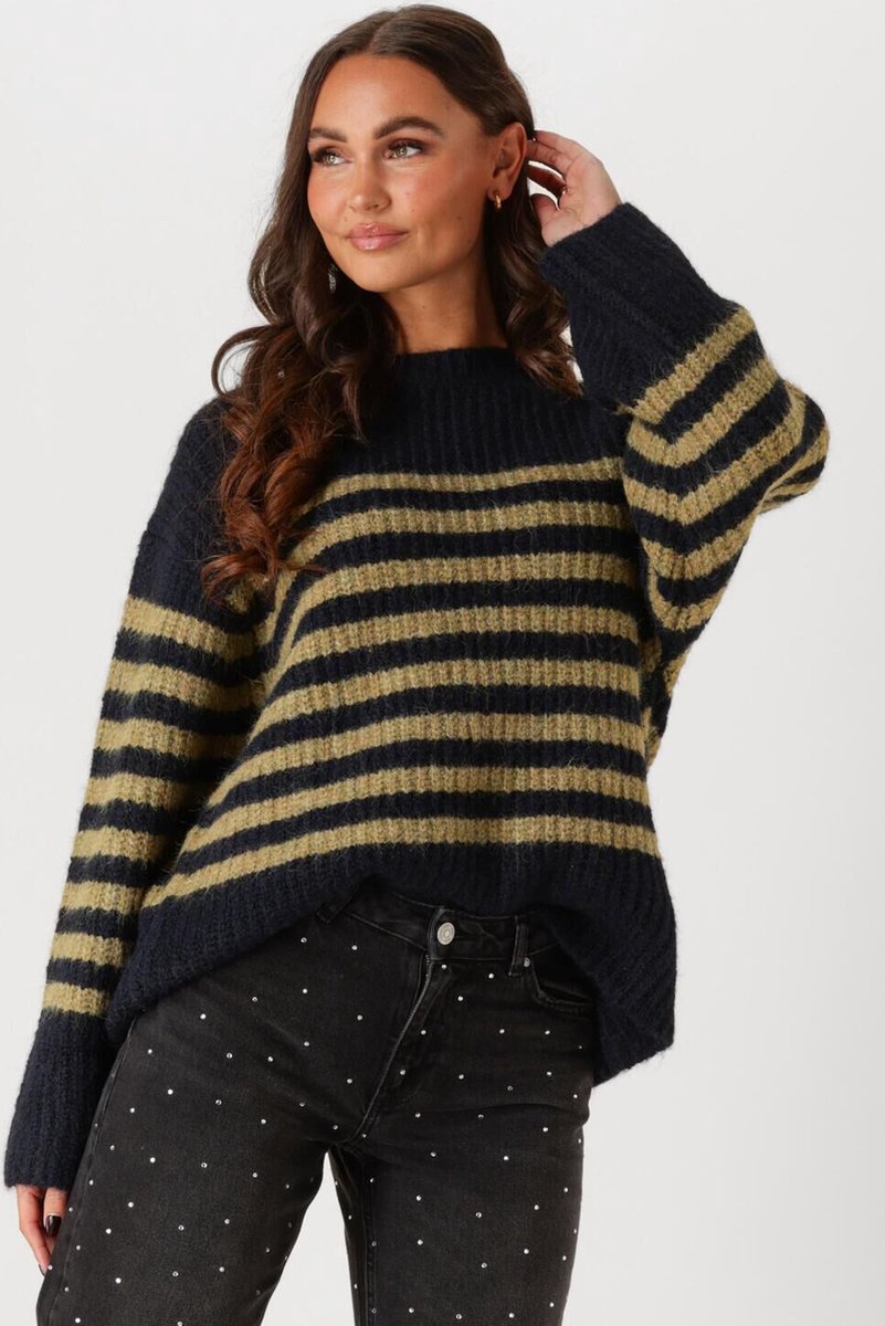 EDITED Harriet Jumper Truien & vesten Dames - Sweater - Hoodie - Vest- Blauw - Maat 38