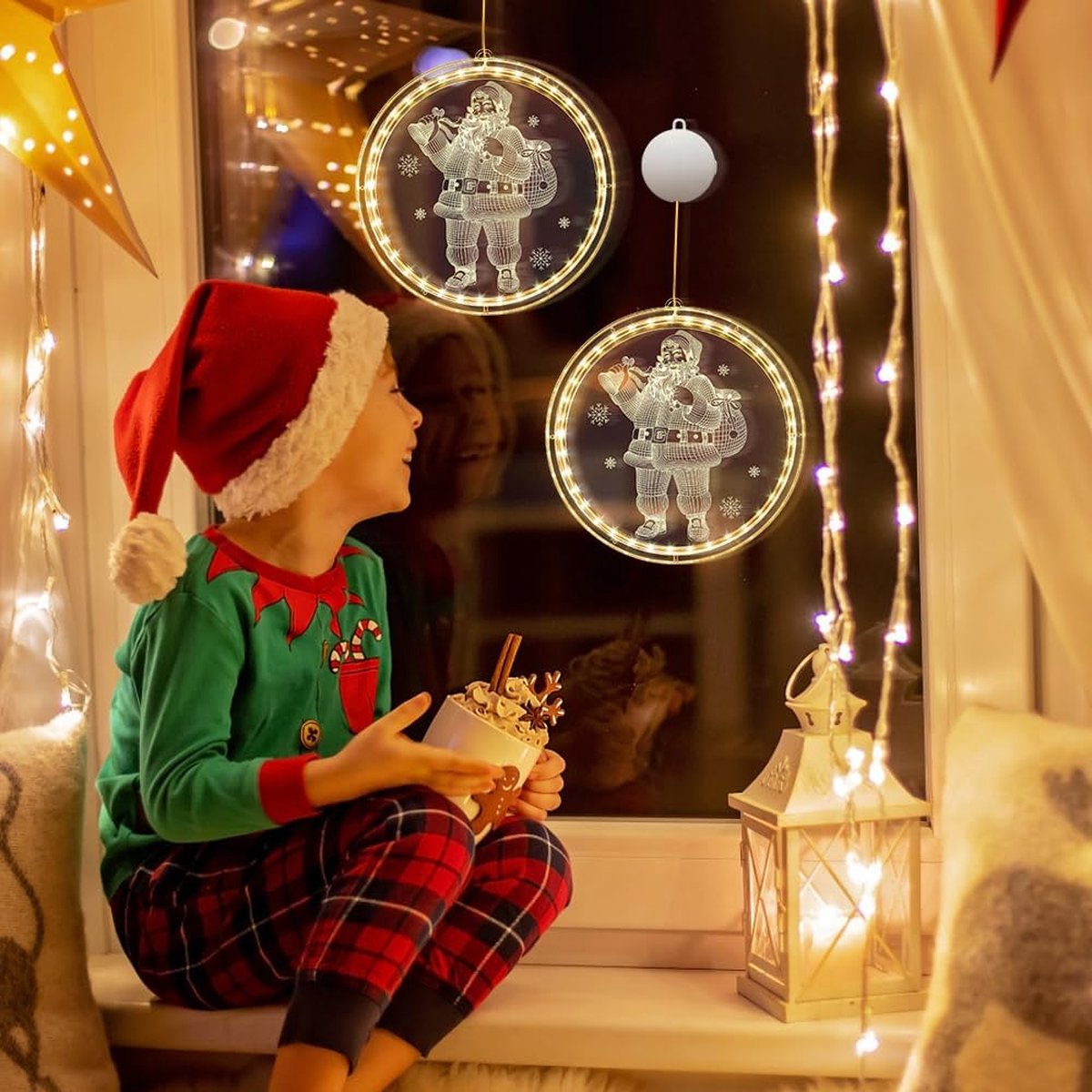 ToCi Verlicht kerstdorp met 5 kersthuizen, LED-verlichting