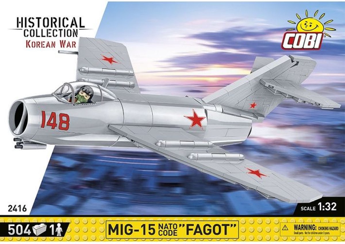 COBI Historical Collection - MiG-15 Fagot Constructiespeelgoed thumbnail 3