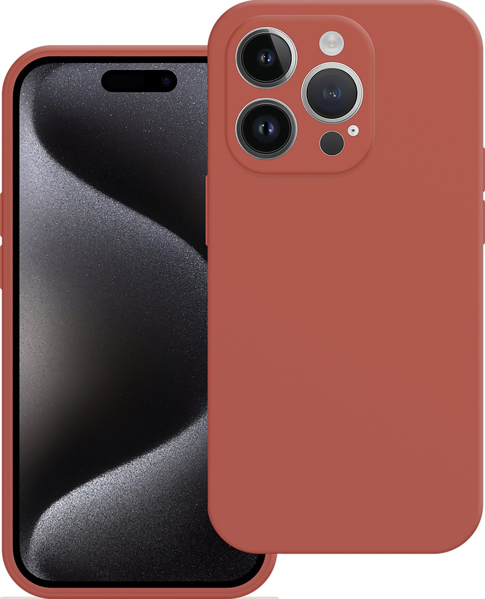 Cazy hoesje geschikt voor iPhone 15 Pro Hoesje - Color Backcover - Rood
