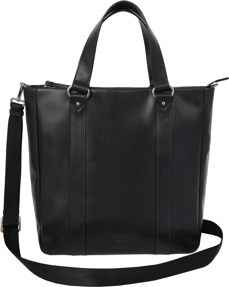 CINQUE Leren Schoudertas Diane Shopper Black Zwart