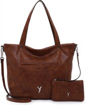 SURI FREY Schoudertas Laley Shopper Cognac Bruine