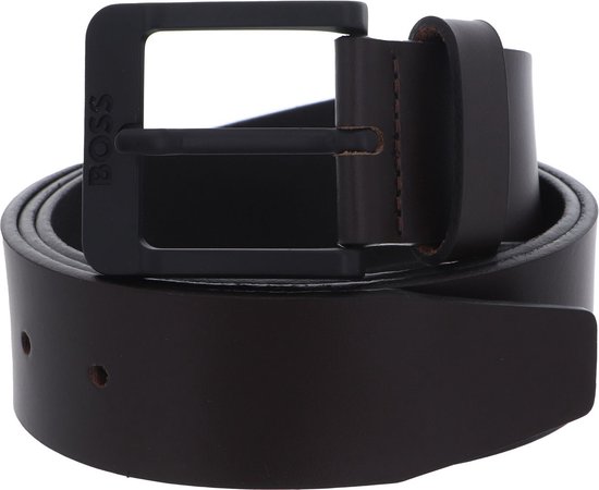 BOSS Cuir Ceinture Jemio-B Sz40 Leather Belt W105 Dark Brown Marron foncé