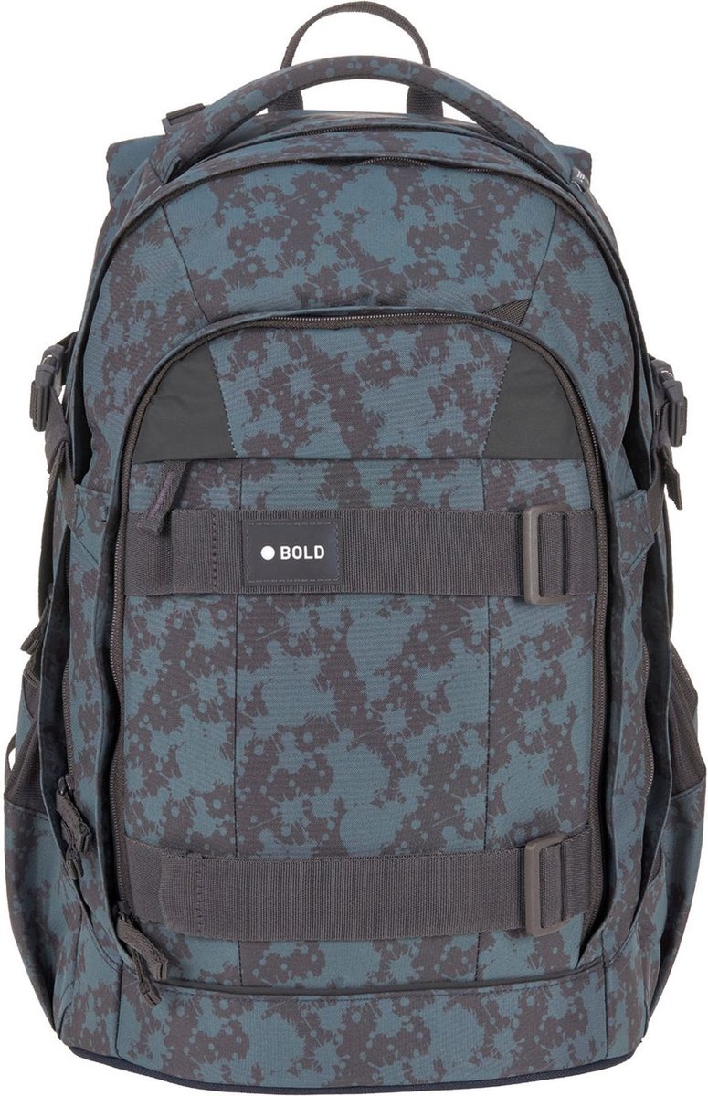 Lässig Schoolrugzak met laptopvak Bold Origin School Backpack Spots Blue Donkerblauw