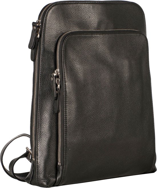 Leonhard Heyden Montreal Zipped Briefcase 1 Compartment Black 9072118