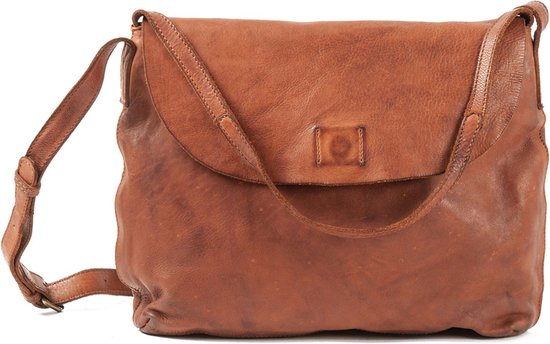 HAROLD'S Cuir Sac à épaule bandoulière Sac à épaule Submarine Shoulderbag Cognac Brun