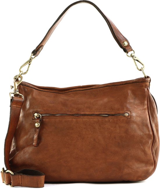 GUESS schoudertas Camden Shoulder Bag Natural / Cognac crème | bol