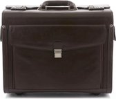 Dermata Pilotenkoffer Rundleer 1338A Bruin