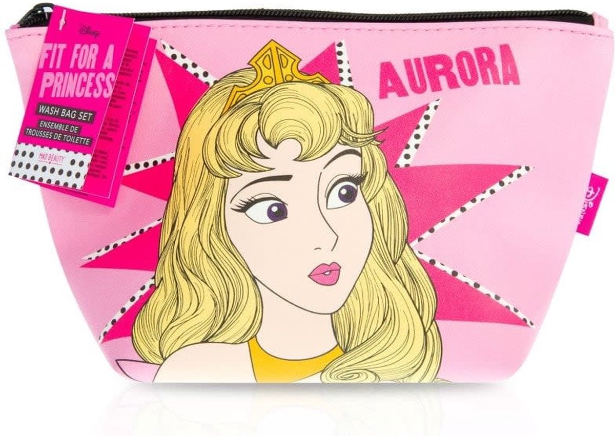 Goedkoopste Disney Princess Aurora Doornroosje Toilettasje Cosmetic bag Douchegel Douche Spons