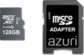 Azuri 128GB micro SDXC card class 10 - 90MB/s met adapter