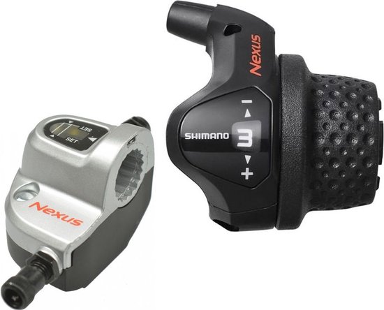 Shimano Draaiversteller 3 speed Nexus SL-3S41E met kabels en clickbox zwart (werkplaatsverpakking) van Shimano — afbeelding 4