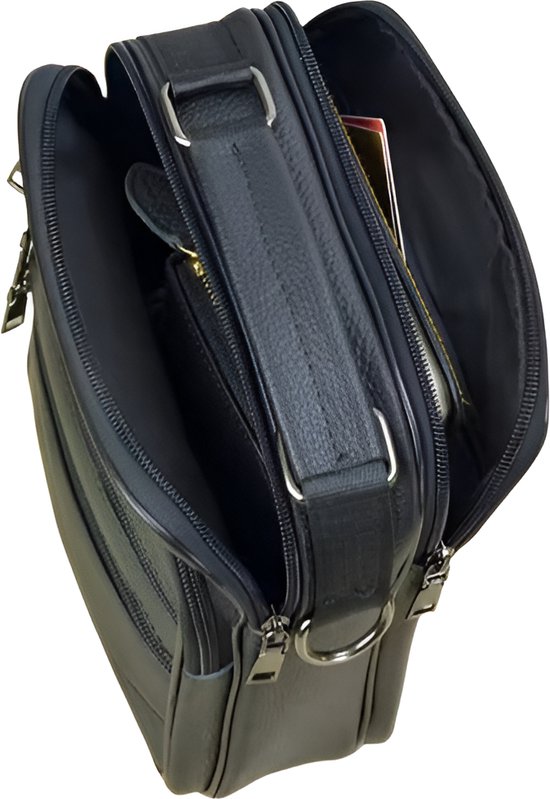 WoYoW® - Sac bandoulière en cuir pour homme - Sacs messagers - Sacs à main - Cuir véritable - Tablette - Bandoulière - Office - Café