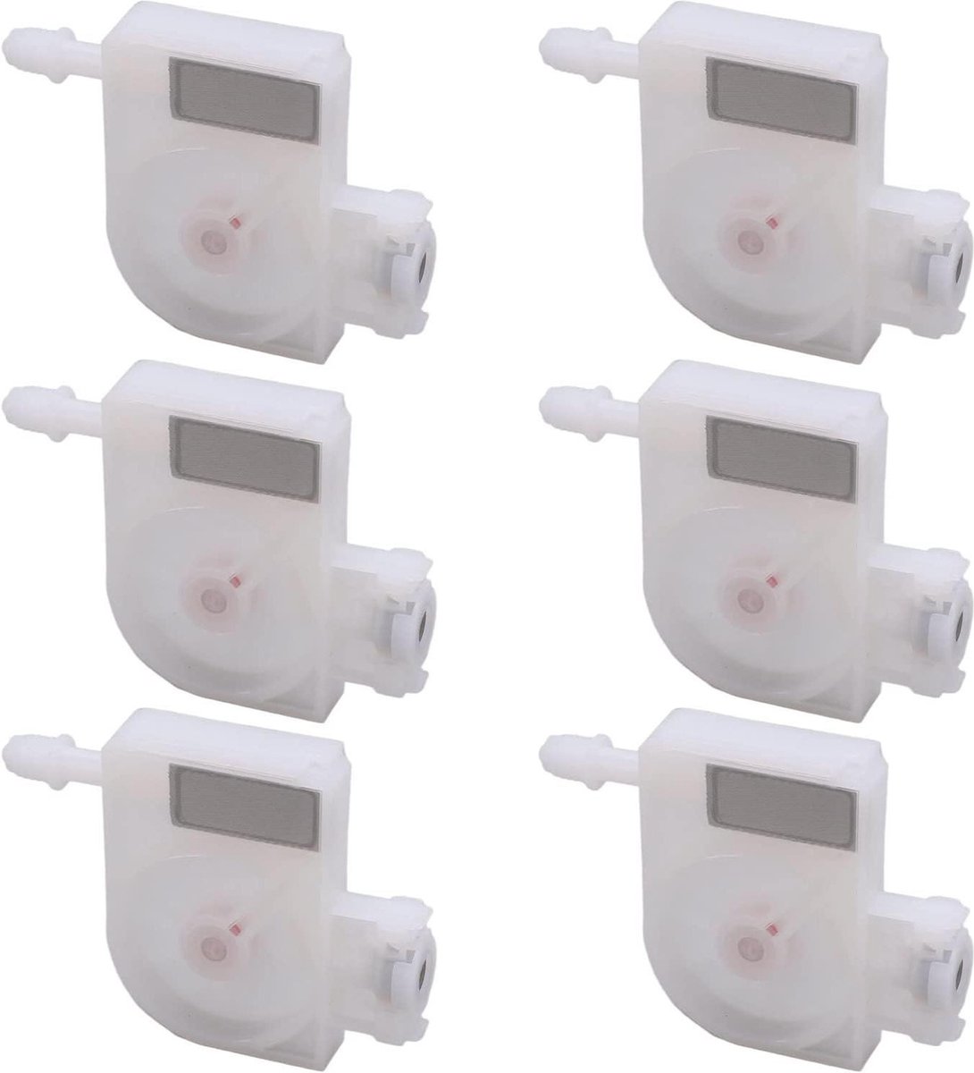 6PCS Printer Inktkop Demper Vervanging voor DX5 DX6 DX7 Printers - Content - Witte Draad .