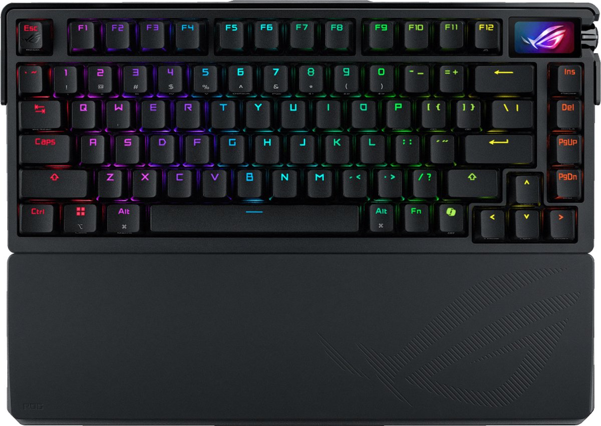 ASUS ROG Azoth Extreme toetsenbord Gamen USB + RF Wireless + Bluetooth QWERTZ Frans Zwart