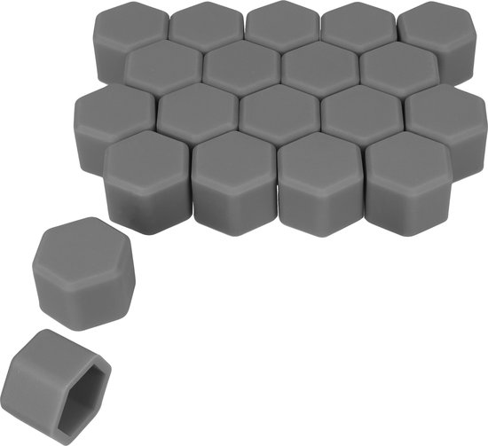 Wielmoeren chroom M12x1.25 kop 19mm hoogte 31 mm Set a 16 stuks