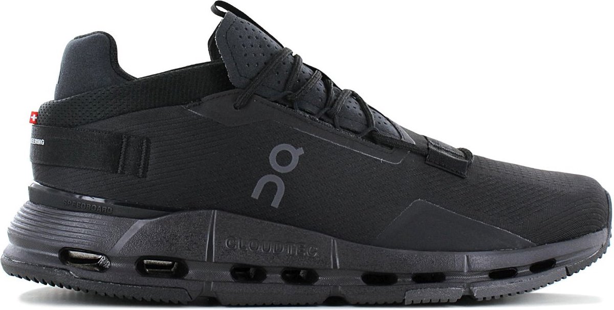 ON Running Cloudnova 2 - Heren Sneakers Schoenen All-Black 3ME30210485 - Maat EU 46 US 11.5