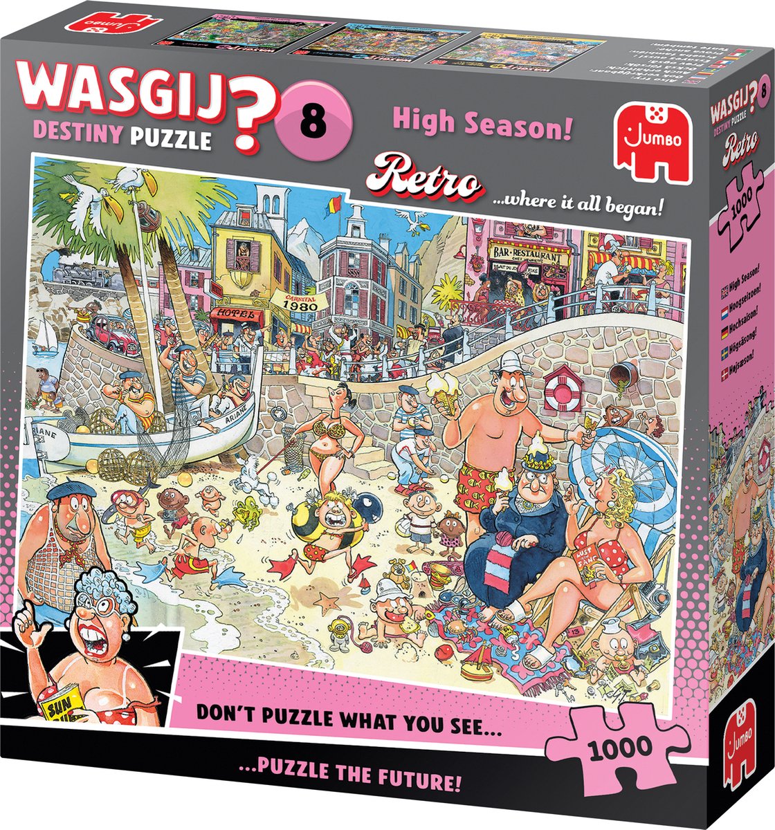 Wasgij Retro Destiny 8 - Hoogseizoen! - Puzzel - 1000 stukjes - Volwassenen legpuzzel — afbeelding 3