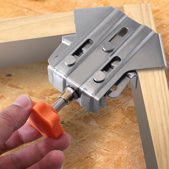 Pince à angle droit à 90 degrés en acier inoxydable, 4 pièces, avec mâchoire pivotante, Joint Quick pour le travail du bois, projets de DIY .