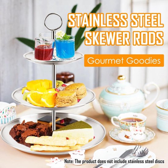 Brenzoos - Set etagèrestangen - Etagère accessoires - Bruidstaart