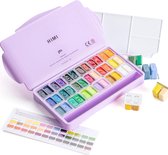 HIMI – Gouache – set de 36 couleurs 12g – Twin split cups – Lilas