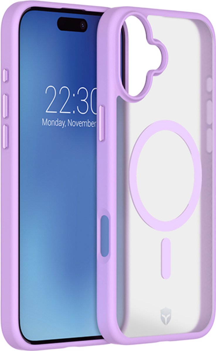 iPhone 16 hoesje roze ForceCase AIR FROST met Air Cushion, Tryax 3D bescherming, MagSafe, anti-slip - Afbeelding 2
