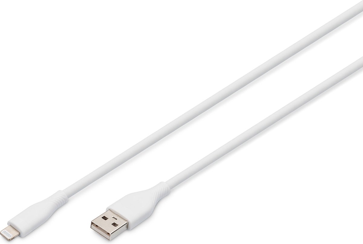 Digitus AK-600108-005-W Lightning-kabel 0,5 m Wit