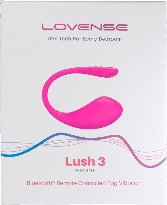 Lovense - Lush 3.0 - Draagbare Vibrator - Vibrerend Ei - Appgestuurd Luxe Vibratie Eitje - Sex Toys voor Vrouwen - Vibrators voor Vrouwen - Sex Toys voor Koppels - Roze