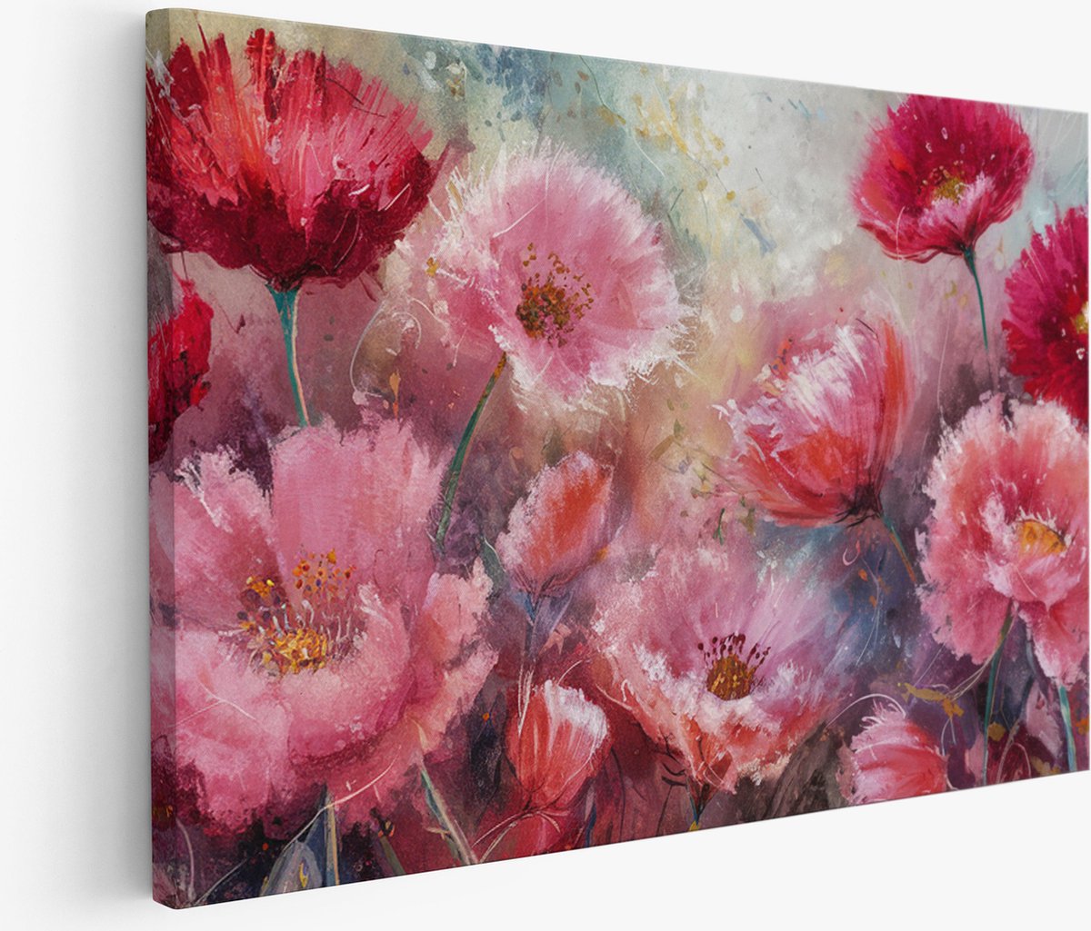 Saammp Muurcirkel Hout - Pauw bij roze bloemen - Dieren - Natuur - Ø 80 - Wandcirkel - Wanddecoratie Cirkel - muurdecoratie Woonkamer - Slaapkamer decoratie - Rond Schilderij