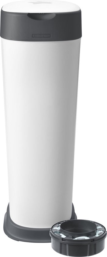 Corbeille à couches Tommee Tippee Twist & Click Sangenic XL, peut contenir jusqu'à 50 couches, système plus respectueux de l'environnement, comprend 1 cassette de recharge avec GREENFILM antibactérien produit de manière durable