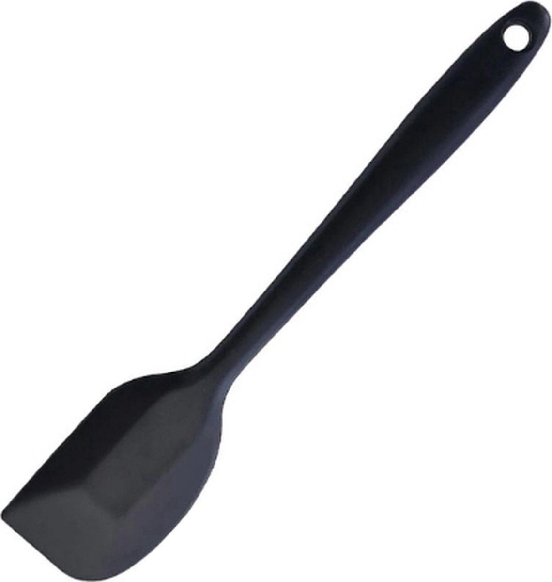 Scoby - Siliconen Spatel - Pannenlikker - Keukengerei - Cooking Spatula - 21 CM - Zwart