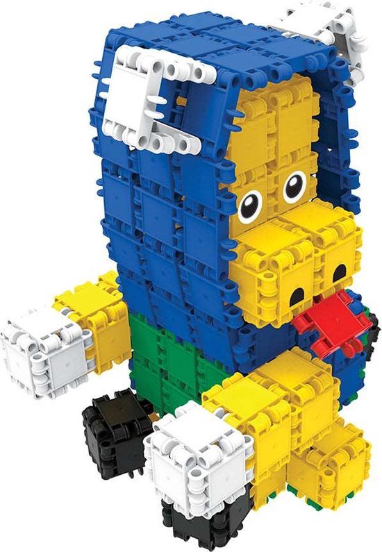 Clics Build & Play 10-in-1 bouwblokken– DUURZAAM SPEELGOED gemaakt van GERECYCLEERDE kunststof- bouwset 10 in 1 - speelgoed 4,5,6,7,8 jaar jongens en meisjes- educatief speelgoed- Montessori speelgoed- constructie speelgoed