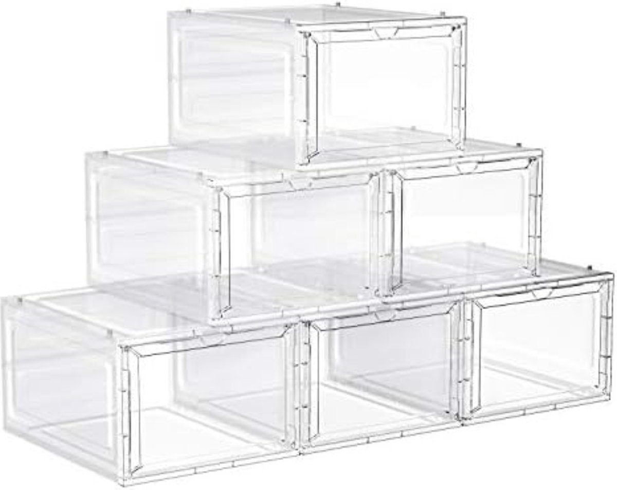Solacis Schoenen Opbergsysteem - Schoenen Organizer - Schoenenbox - Schoenen Opbergen - Must Have In Huis! Wit