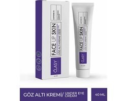 Clasy Care FACE UP SKIN Under Eye Cream - Onder Oogcrème voor Wallen en Duisternis onder de ogen - Caffeïne 5% - Hyaluronzuur 2% - 40 ml