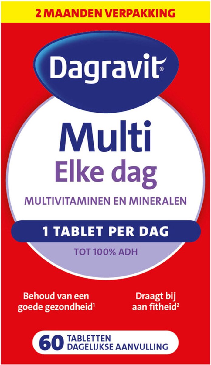Dagravit Multi Elke Dag - 3 x 60 tabletten - Voordeelverpakking