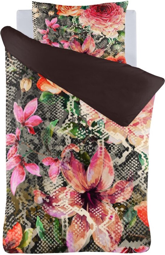 Senzai Snakeflower Dekbedovertrek - Lits-jumeaux - 240x200/220 cm - Zwart van Senzai — afbeelding 5