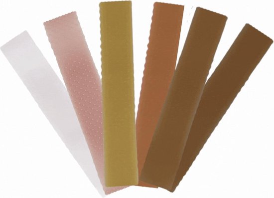 Guardian Beauty Pieces de 2 bandeaux en silicone pour perruque – Bandeau réglable en Siliconen – Bandes No pour perruque – Support de perruque sans couture pour hommes et femmes, Sport et Yoga (marron clair et jaune)