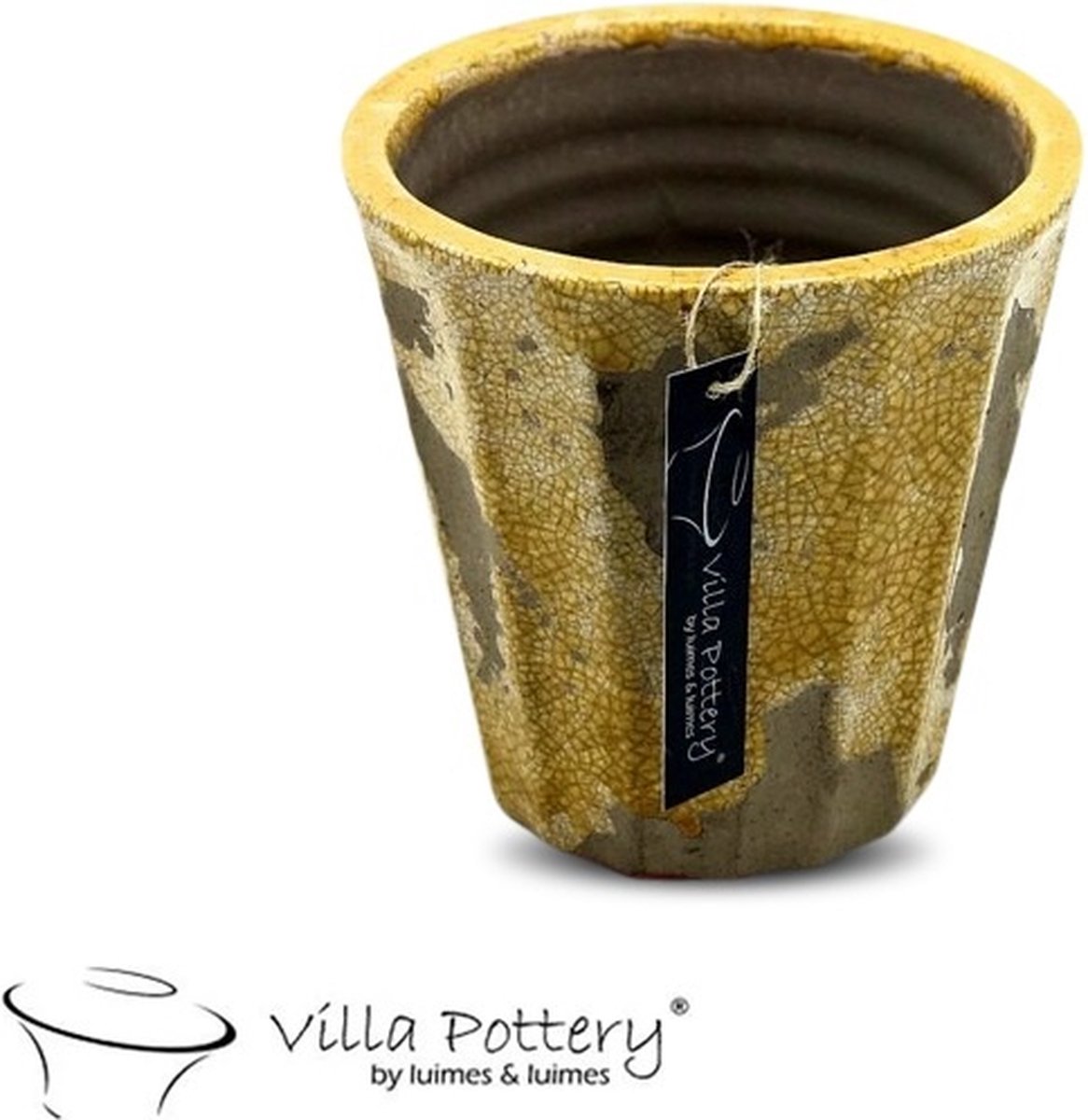 Geel Bruine pot Dordogne 18 x 18