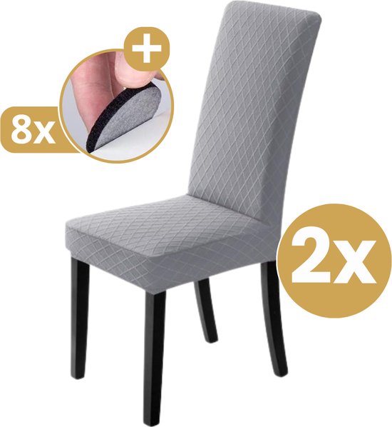 1/2/4/6 Stuks Fluwelen Stof Super Zachte Zitkussenhoezen Stretch Stoel Cover Kussenovertrekken Voor Hotel Banket Eetkamer Woonkamer, Caribisch gebied, 6 stuks