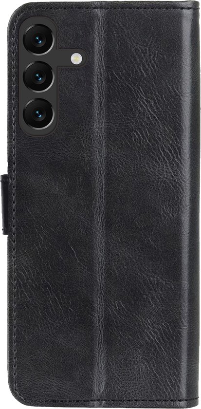 Étui adapté pour Samsung A16 Case Book Case Cover Flip Cover Wallet Bookcase - Zwart