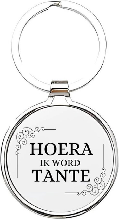 Sleutelhanger Glas - Mijn Tante Is De Beste