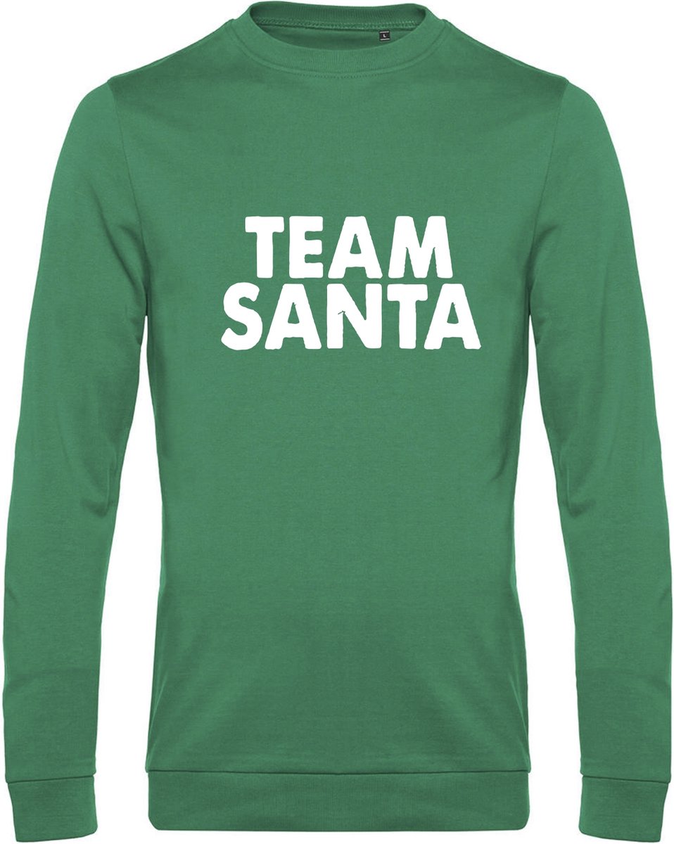 Kersttrui "TEAM SANTA" - Maat XL - Groen - Foute Kersttrui - Kerst Sweater, Kerst Sweater personeel, Horeca Kleding, Team Santa, Kerst Outfit