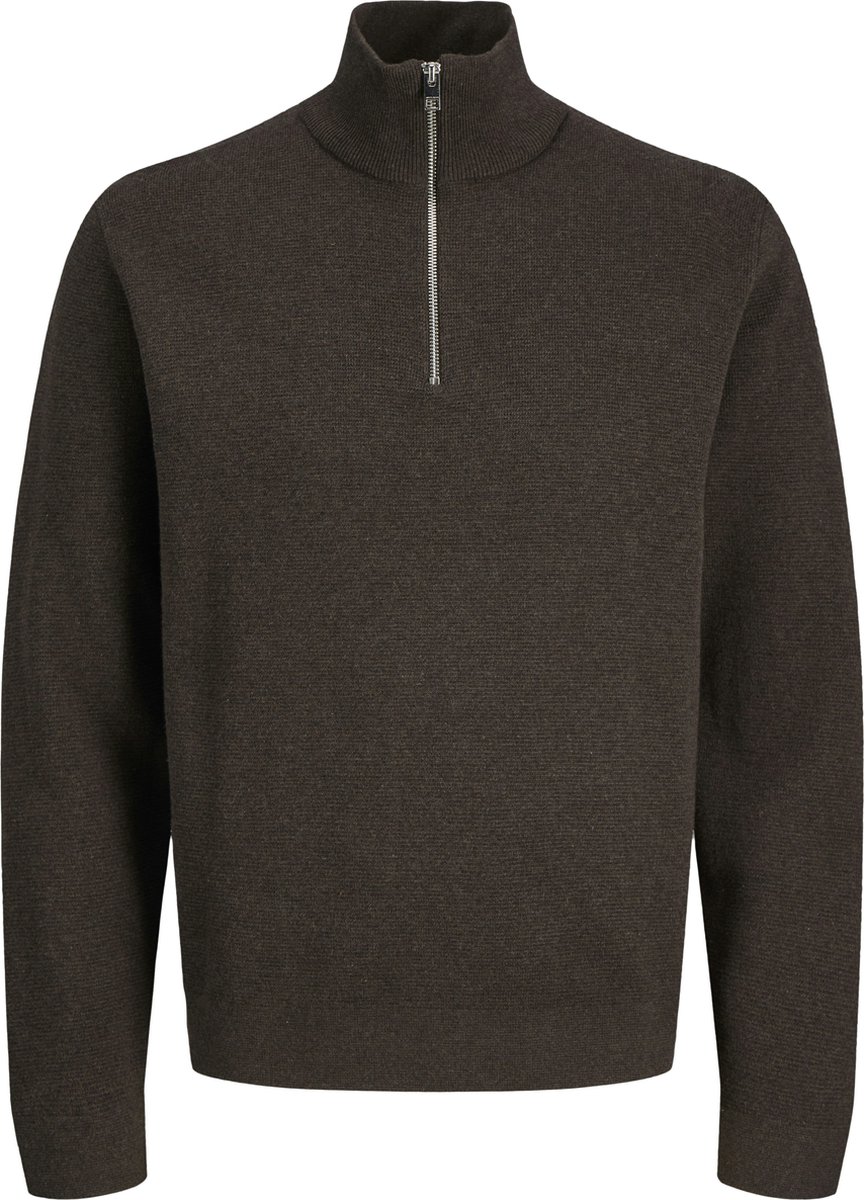 Jack & Jones Trui Jprmilano Stitch Knit Half Zip Sn 12259664 Delicioso/melange Mannen Maat - XS