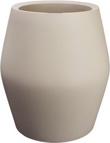 Elho june Split High 46 - Bloempot voor Binnen & Buiten - 100% Gerecycled Plastic - Ø 46.0 x H 53.6 cm - Balanced beige