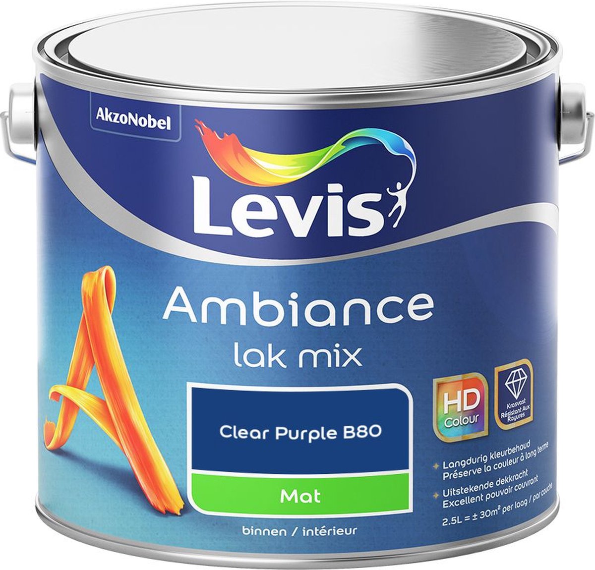 Levis - Ambiance Lak Mat Mix - Clear Purple B80 - 2,5 L