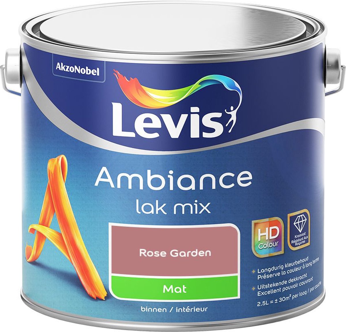 Levis - Ambiance Lak Mat Mix - Rose Garden - Mengverf - 2,5 L