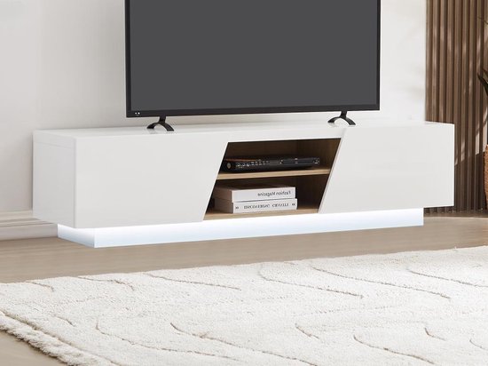 Tv kast met ledverlichting 140x35x45 cm